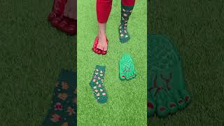 Funny Christmas socks 🧑‍🎄 love christmas funnyvideo [upl. by Ahsennod]