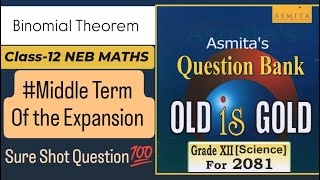 🟠Binomial Theorem  Class12  Maths Important Question 1 [upl. by Ahsok]