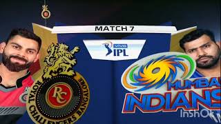 MI vs RCB match ।। rcb vs mi match 7 [upl. by Atsilac626]