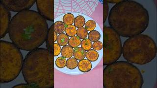 Begun Bhaja recipe  Bengali baigan fry  bengalifood viralshort viralvideo simplyfoodiee [upl. by Sacksen]