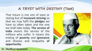 A Tryst with Destiny By Jawaharlal Nehru  Analysis of the Speech [upl. by Dygal]