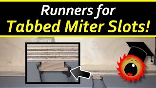 Runners for RyobiCraftsman Tabbed Miter Slots [upl. by Derron]