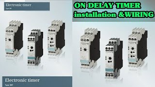 Siemens On Delay off delay Timer Installation Control wiring All Details in UrduHindi [upl. by Borman144]