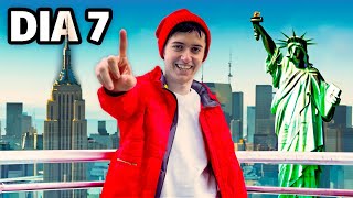 VLOG DE 1 HORA SOBREVIVI 7 DIAS EM NOVA YORK [upl. by Antonius]