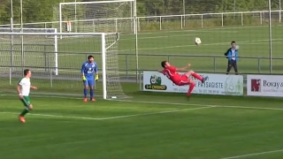 Defender scores stunning overhead kick … own goal – video [upl. by Applegate]