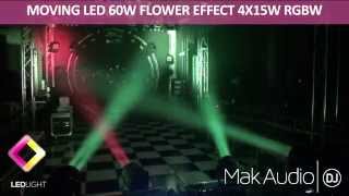 MAK AUDIO MOVING HEAD LED 60W FLOWER EFFECT LL60PBQ [upl. by Chapell]