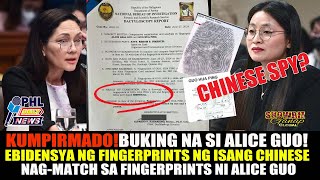 BUKING NA ANG PAGKATAO NI MAYOR ALICE GUO O GUO HUA PING MATCH ANG FINGERPRINTS CHINESE SPY [upl. by Daune]