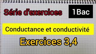 conductance et conductivité série dexercices 1Bac الأولى بكالوريا علوم [upl. by Mloc]