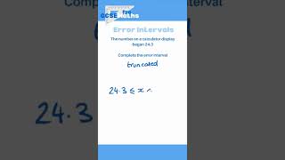 Error Intervals on a Calculator Display maths gcse errorintervals bounds year11 revision [upl. by Phoebe999]