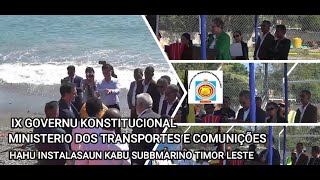 CELEBRATION OF THE DELIVERY OF THE GOLDEN BUOY amp INSTALLATION OF SUBMARINE FIBER OPTIC CABLE TIMOR [upl. by Sonaj]