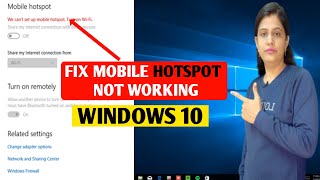 How to Fix Mobile Hotspot Not Working Windows 10  Hotspot Windows 10 Not Working Full Solution [upl. by Sac]