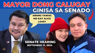 ALICE GUO AT MAYOR DONG CALUGAY NAGHARAP SA SENADO🔴MAYOR CALUGAY GINISA NI SEN JINGGOY ESTRADA [upl. by Melvin]