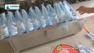 sachet drinking water filling and sealing machine for 500ml bottle shape [upl. by Paxon320]