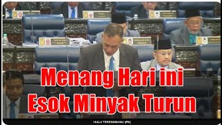 📹 Menang Hari Ini Esok Minyak Turun Kata Hulu Terengganu [upl. by Elledoj]