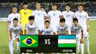 UZBEKISTAN VS BRAZIL Match Highlights 2022 “Maldonado Cup” U20 [upl. by Faxen]