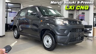 2024 Maruti Suzuki S Presso Lxi CNG  Best CNG Car Under 6 Lakh  S presso base model 2024 [upl. by Granniah20]