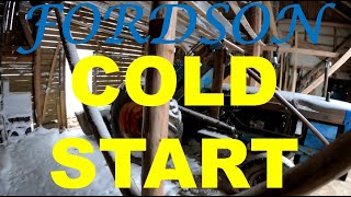 Fordson Super Major Tractor Cold Start 2K [upl. by Sauncho945]