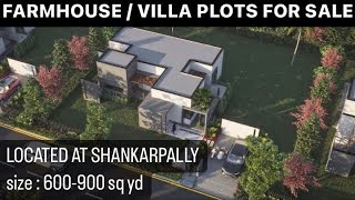 FARMHOUSE PLOTS FOR SALE AT SHANKARPALLY  ANVITA GROUP  Hyderabad [upl. by Beera903]