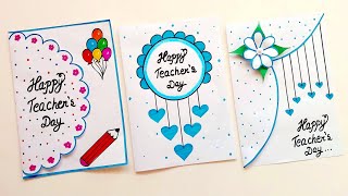 3Easy amp Beautiful white paper Handmade Happy Teachers Day Greeting Card making 2023DIY Teacher card [upl. by Auguste446]