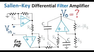 Sallen–Key Differential Filter Amplifier [upl. by Pavkovic149]