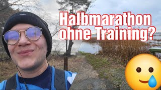 Halbmarathon ohne Training Distanz geschafft Selbstversuch auf 211 km nature running test [upl. by Anilehs]