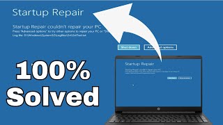 100 Solved Startup Repair Couldn’t Repair Your PC In Windows 1011 [upl. by Nwahsel440]