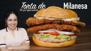 How to make EASY HOMEMADE torta de MILANESA  Not your typical sandwich  Villa Cocina [upl. by Ahsikyt751]