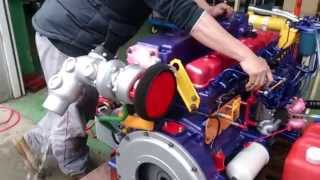 Nissan marine engine SD33T6 TEST 33turbo [upl. by Taffy]