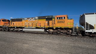 BNSF 5939 Lead’s The Odd HSLADEN120A With Third Out H2 MAC Unit 10212024 [upl. by Edric107]