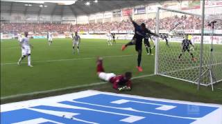 SC Paderborn 07 v Hannover 96 Highlights 2014 [upl. by Merideth574]