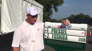 Standard bearers at US Womens Open walk for miles get inside look at tournament [upl. by Corie]