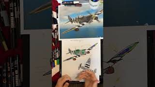 Spitfire Version 20 art artartist aviation aviationlovers pilot spitfire military [upl. by Eiramyma]