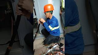 XLPE Cable Preparation for Installation of Termination Kit  indoor Type [upl. by Nniuqal233]