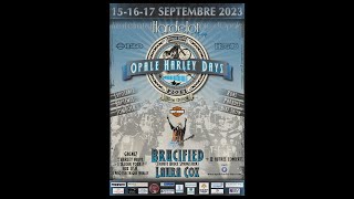 Parade Opale Harley Days  Hardelot  120th anniversary Harley 40th anniversary of the HOG [upl. by Seely]