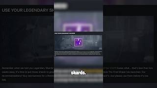 How to Spend ALL of Your Legendary Shards Before The Final Shape in Destiny 2 shorts [upl. by Airtina879]