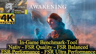 Unknown 9 Awakening  InGame BenchmarkTool  4K  Gainward RTX 4080 Super Panther OC [upl. by Alpers]