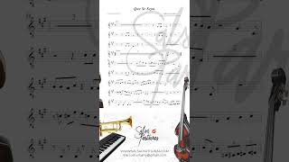 QUE SE SEPA GILBERTO SANTA ROSA Sheet Music for Orchestra SALSA PARTITURAS [upl. by Ymmit]