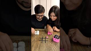 challenge boardgames fyp asmr games fun partygames shorts couple tictactoe kids smart [upl. by Anillek]