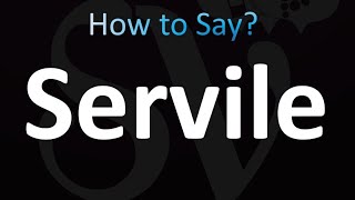 How to Pronounce Servile Correctly [upl. by Sirak]