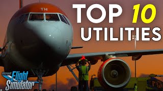 Top 10 UTILITIES for MSFS  PC FREEWARE [upl. by Ateuqram]