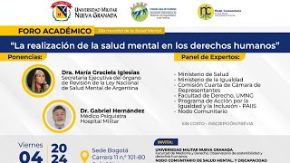 En CaféSinAzúcar La realización de la Salud Mental en los Derechos Humanos Foro Académico [upl. by Helbonnas]