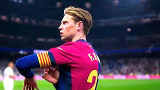 The halftime sub that changes the gamequot quotFrenkiedejong vs Real Madridquot 2024 barcelona realmadrid [upl. by Kirwin489]