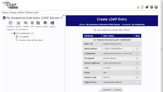 PHP LDAP Admin Interface Walkthough [upl. by Malda]