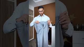 HOW TO FOLD YOUR PANTS☑️ fashionhacks fashion trending mensfashion oldmoneylook oldmoney [upl. by Tugman]