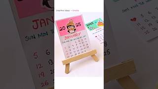 Homemade Desk Calendar 2025 ❤️❤️ shorts 2025 diy DIY paper calendar craft [upl. by Elehcin]