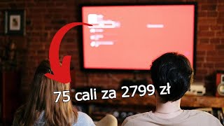 Rewelacyjna oferta Telewizor TCL 75 cali za 2800 zł – czy warto kupić [upl. by Leamhsi982]