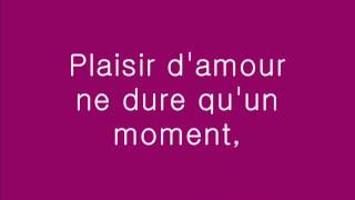 Plaisir Damour  Nana Mouskouri가사 歌詞 Lyrics [upl. by Fleurette783]