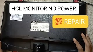 hcl monitor power problem  hcl monitor repair  hcl monitor open [upl. by Rehctelf829]