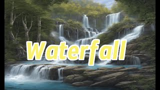 Falls of Tranquility Peaceful Waterfall Views with Relaxing Music [upl. by Llimaj]