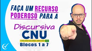 Recurso para a Discursiva do CNU como Elaborar p o Concurso Nacional Unificado 2024 da Cesgranrio [upl. by Hailed614]